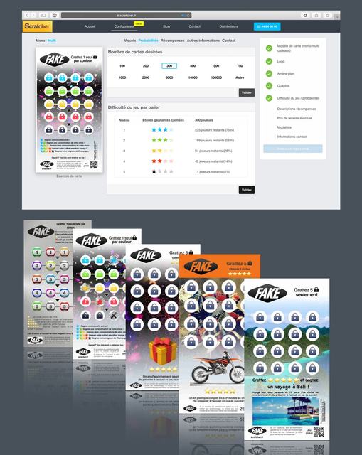 Scratcher lança seu serviço de impressão de cartões raspáveis exclusivo na França.