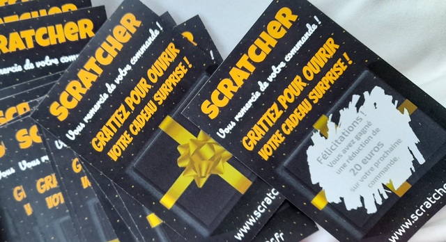 Ticket à gratter cadeau surprise